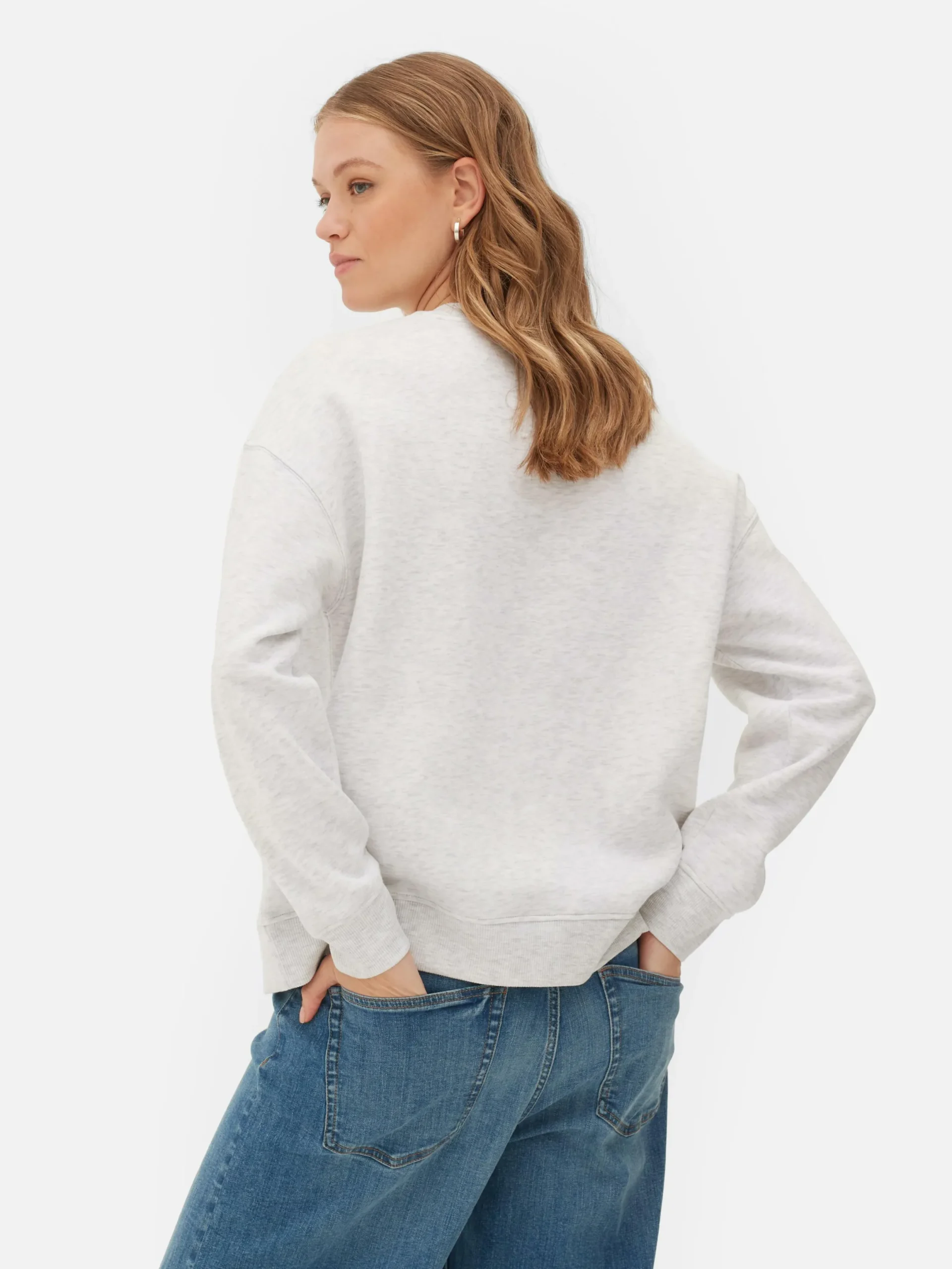 Hoodies Und Sweatshirts|Primark Klassisches Sweatshirt Mit Rundhalsausschnitt Grau meliert