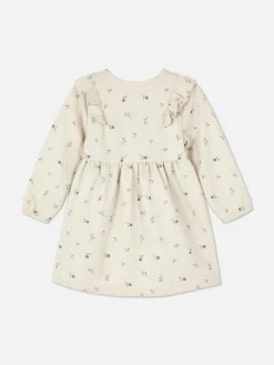 Kleider Und Röcke|Primark Kleid Mit Blumenmuster Und Rüschen Hellbeige