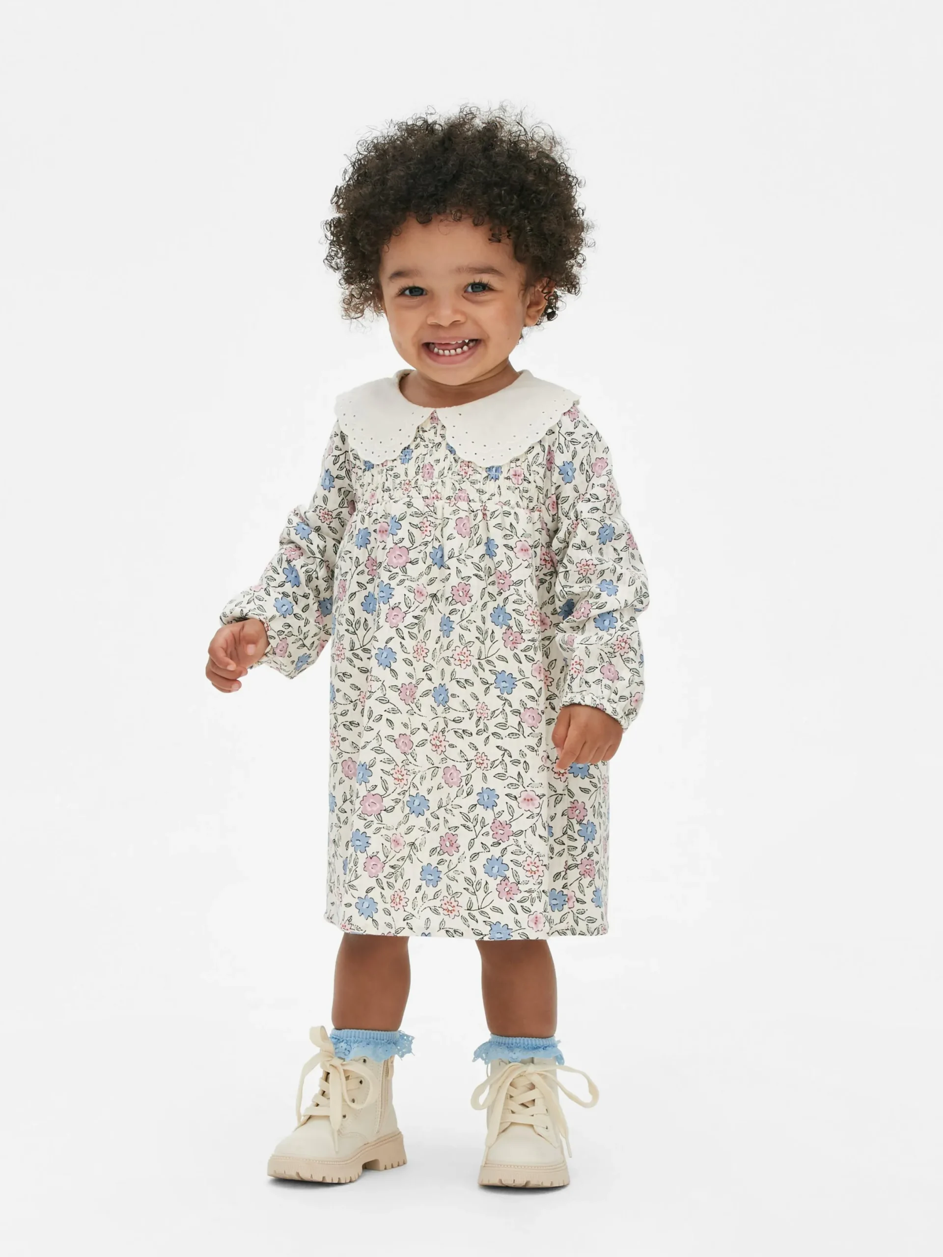 Kleider Und Röcke|Primark Kleid Mit Kragen Und Blumenmuster Multi