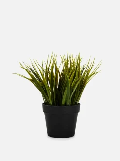 Kunstpflanzen Und -Blumen|Primark Kleine Künstliche Graspflanze Schwarz