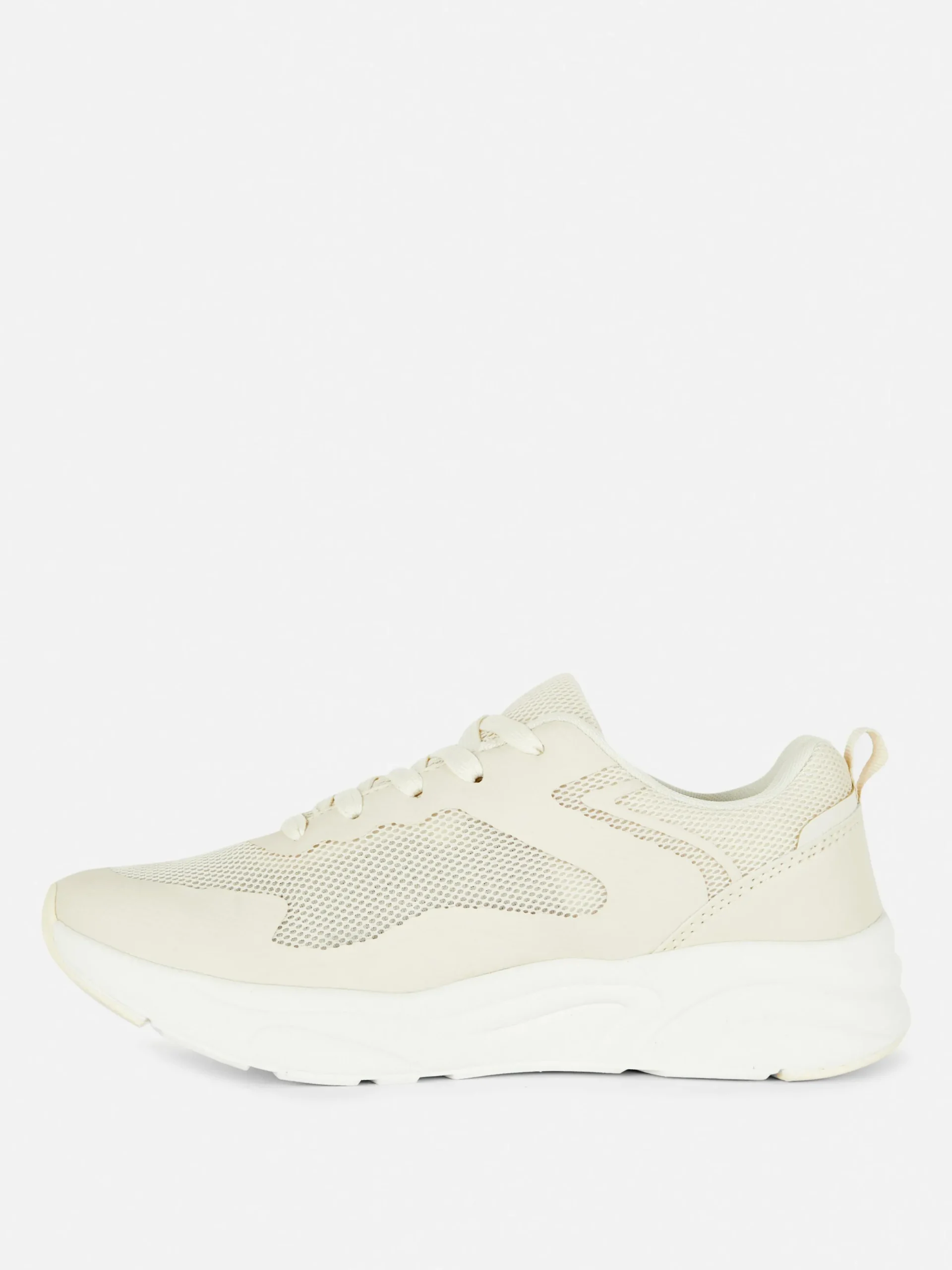 Sneakers|Primark Klobige Low-Top-Sneaker Mit Einsätzen Naturfarben