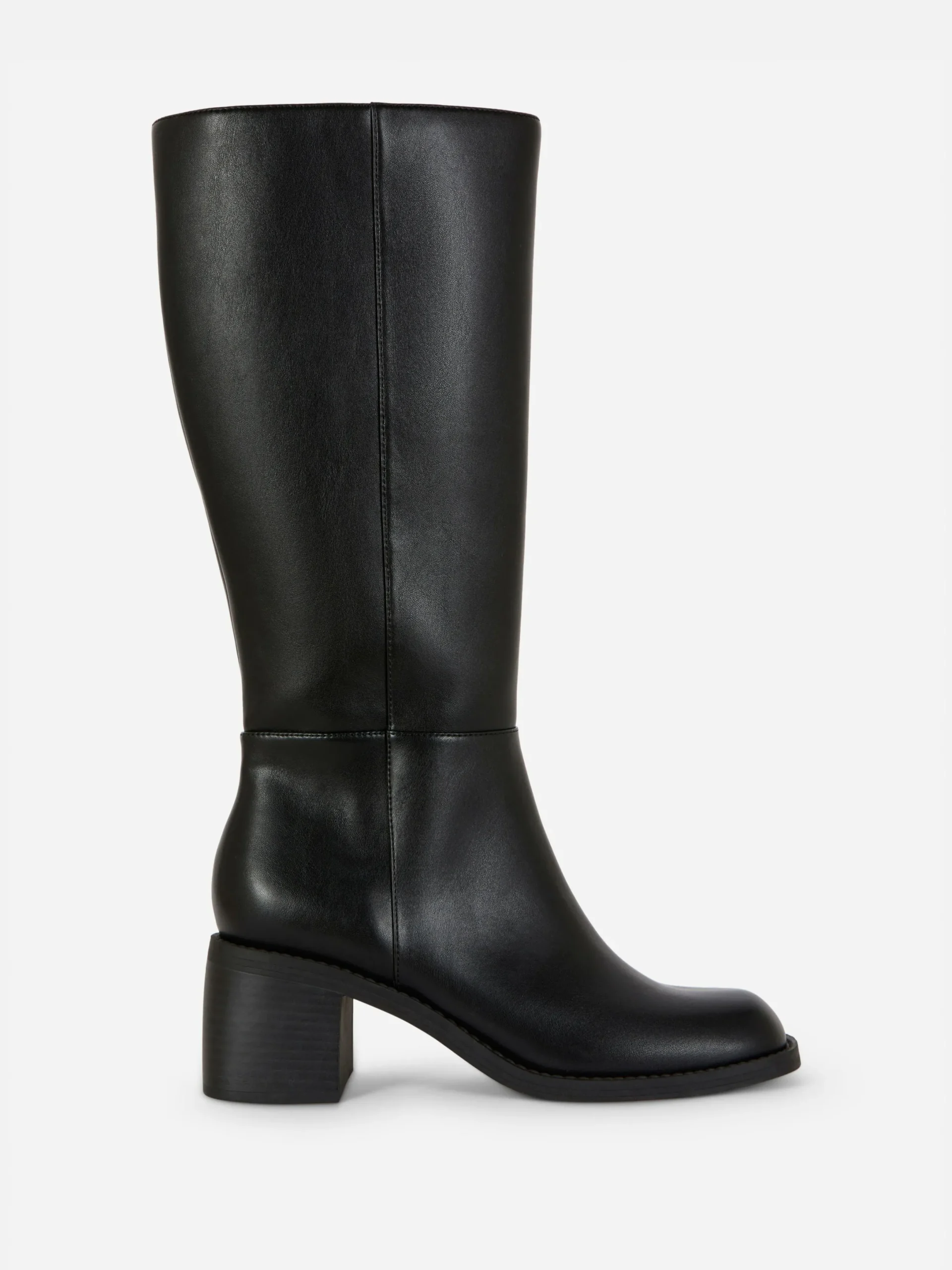 Stiefel|Primark Kniehohe Stiefel Mit Absatz Schwarz