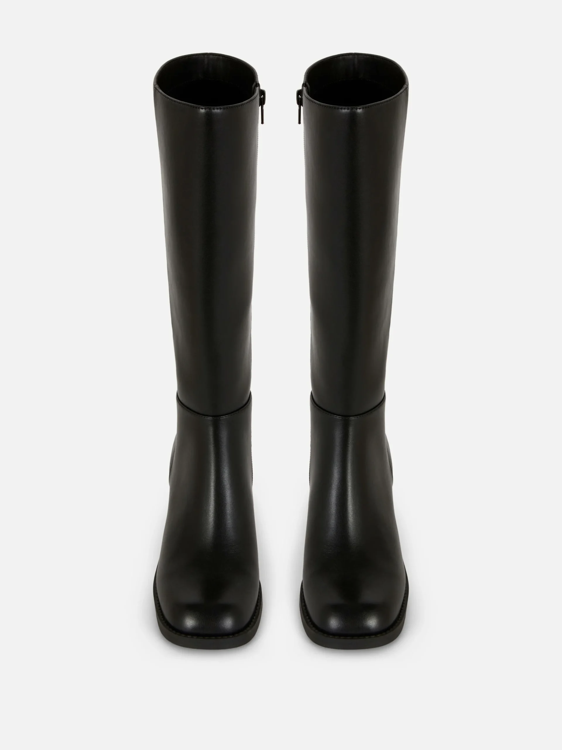 Stiefel|Primark Kniehohe Stiefel Mit Absatz Schwarz