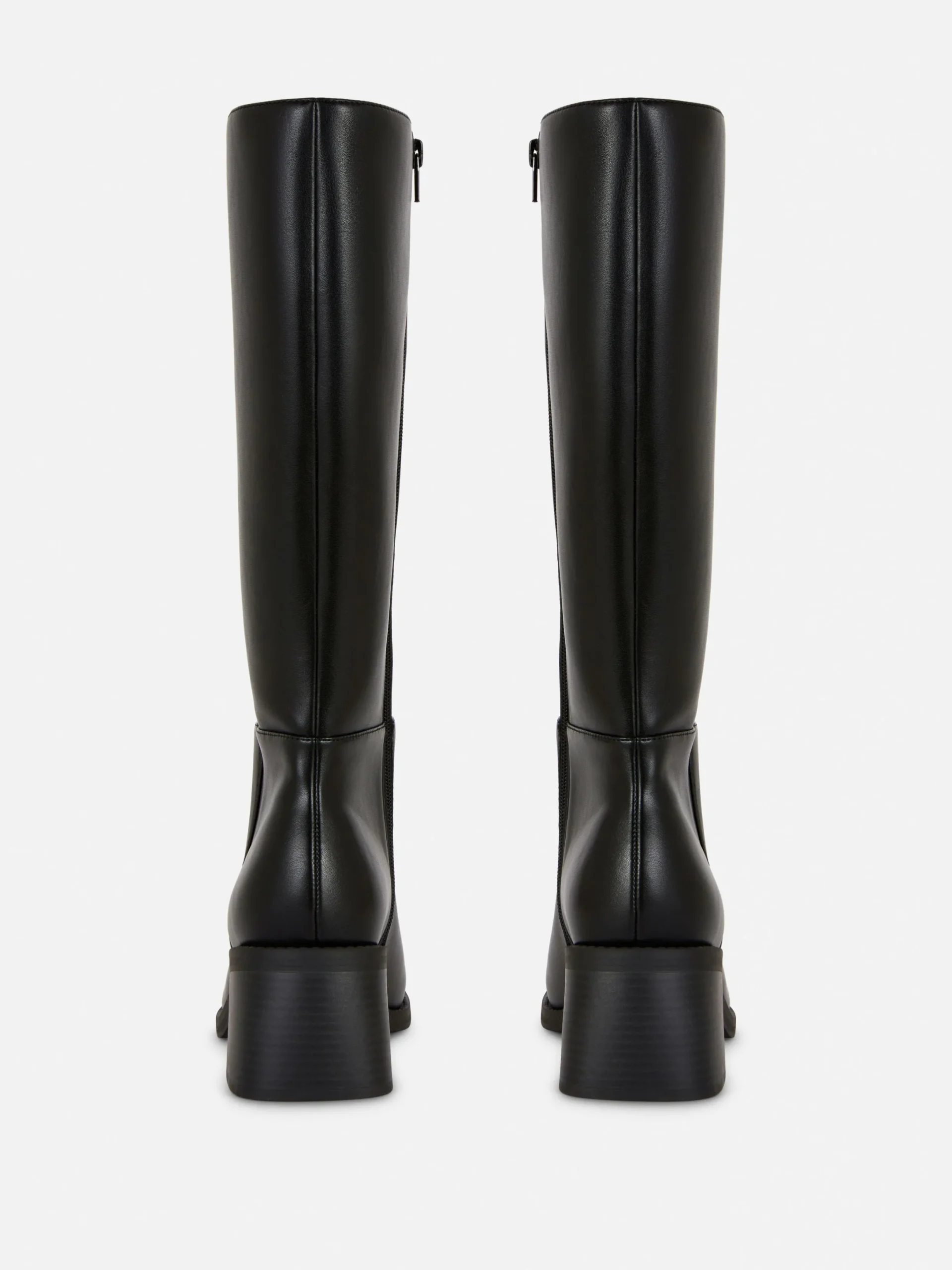 Stiefel|Primark Kniehohe Stiefel Mit Absatz Schwarz