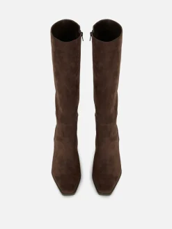 Stiefel|Primark Kniehohe Stiefel Mit Absatz Schokoladenbraun
