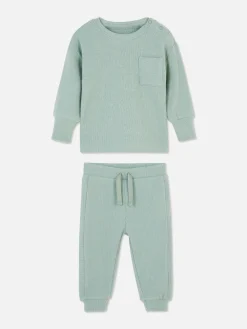Sets Und Outfits|Primark Kombi-Set Aus Jogginghose Und Sweatshirt Grün