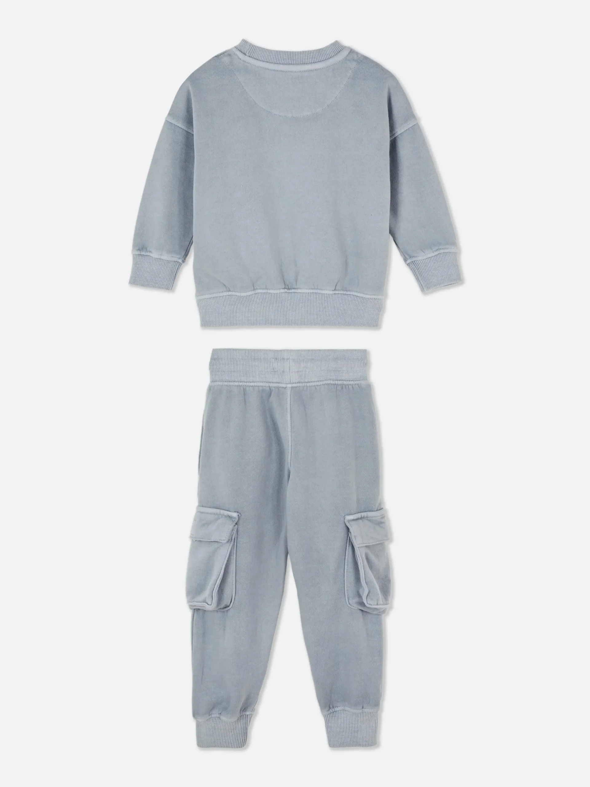 Sets Und Outfits|Primark Kombiset Aus Sweatshirt Und Cargo-Jogginghose Blau
