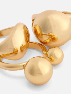 Schmuck|Primark Kugelringe, 3er-Pack Gelb
