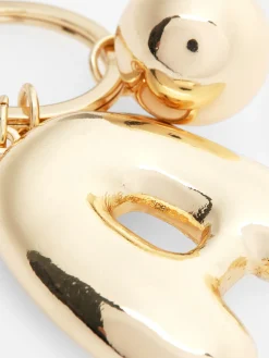 Schmuck|Primark Kugel-Schlüsselanhänger Mit Initiale Gelb