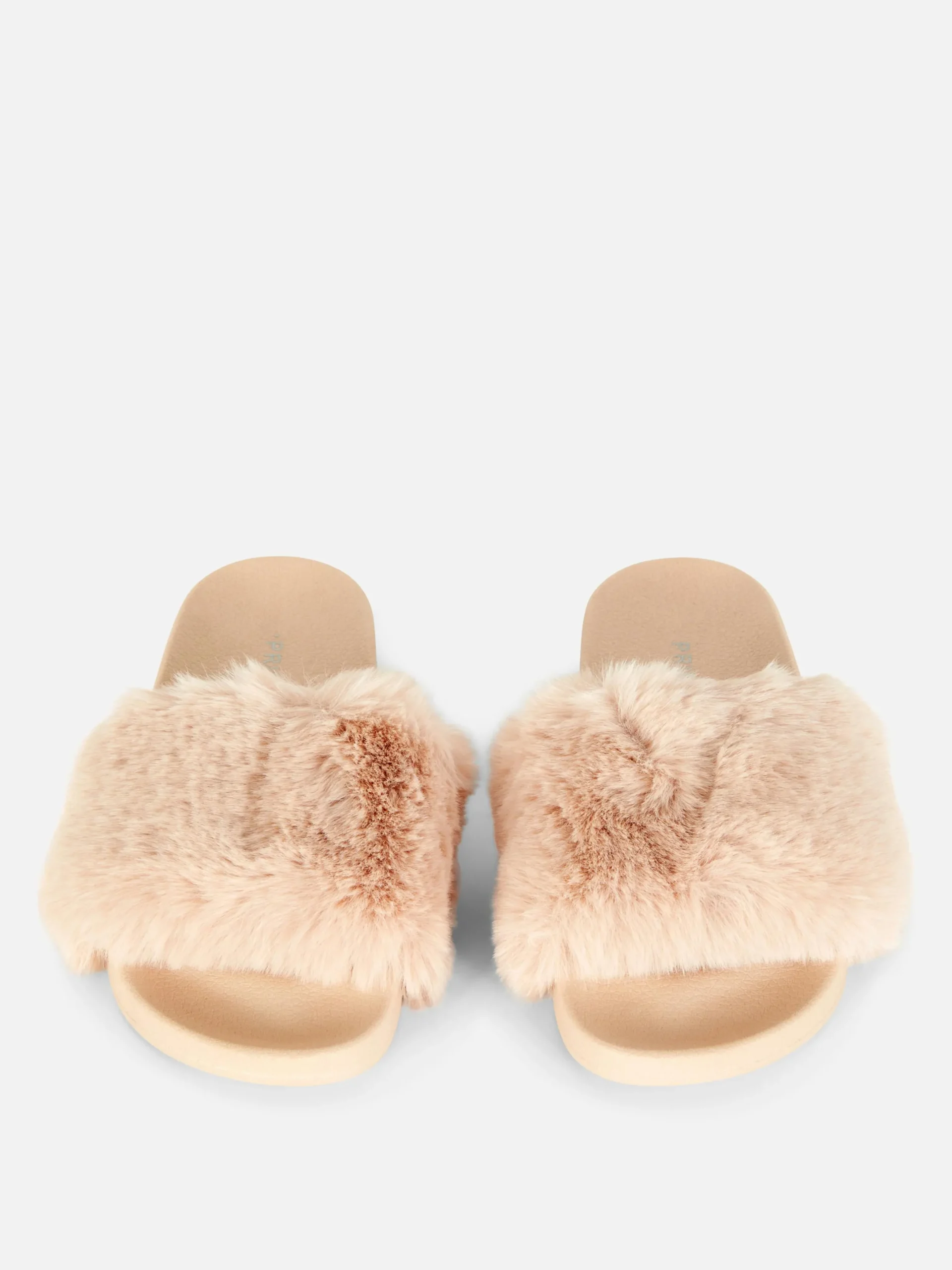 Flipflops Und Badesandalen|Primark Kunstfell-Badesandalen Beige