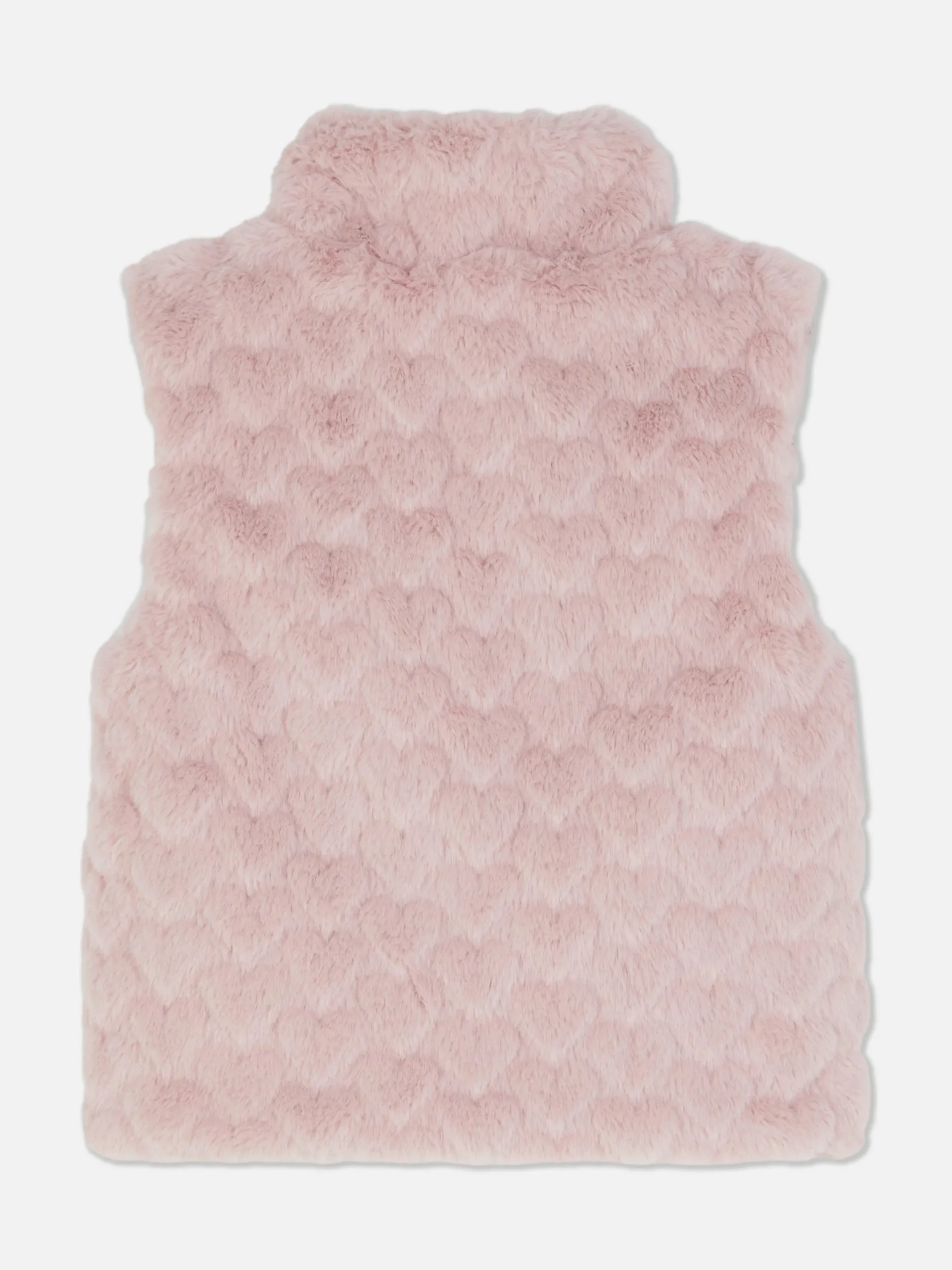 Jacken Und Mäntel|Primark Kunstfellweste Mit Herzstruktur Rosa