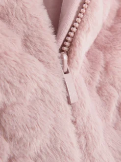 Jacken Und Mäntel|Primark Kunstfellweste Mit Herzstruktur Rosa
