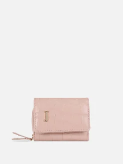 Taschen Und Portemonnaies|Primark Kunstleder-Geldbeutel In Kroko-Optik Mit Initiale Rosa