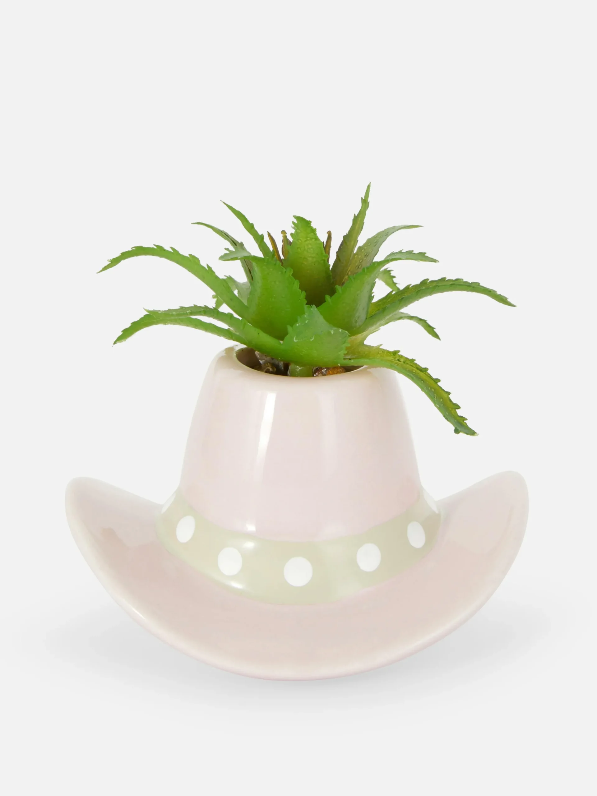 Kunstpflanzen Und -Blumen|Primark Kunstpflanze Im Cowboyhut-Übertopf Hellrosa