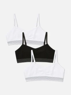 Unterwäsche|Primark Kurze Trägertops, 3er-Pack Schwarz