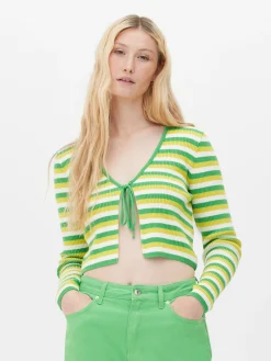 Pullover Und Cardigans|Primark Kurzer Cardigan Zum Binden Grün