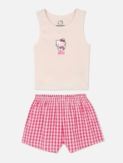 Schlafanzüge|Primark Kurzer „Hello Kitty“ Schlafanzug Zum 50. Jubiläum Rosa