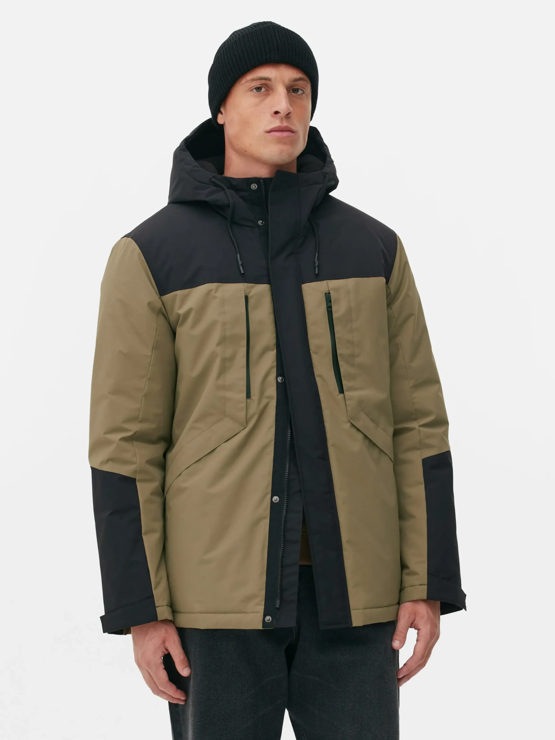 Jacken Und Mäntel|Primark Kurzer Mantel In Blockfarben Braun