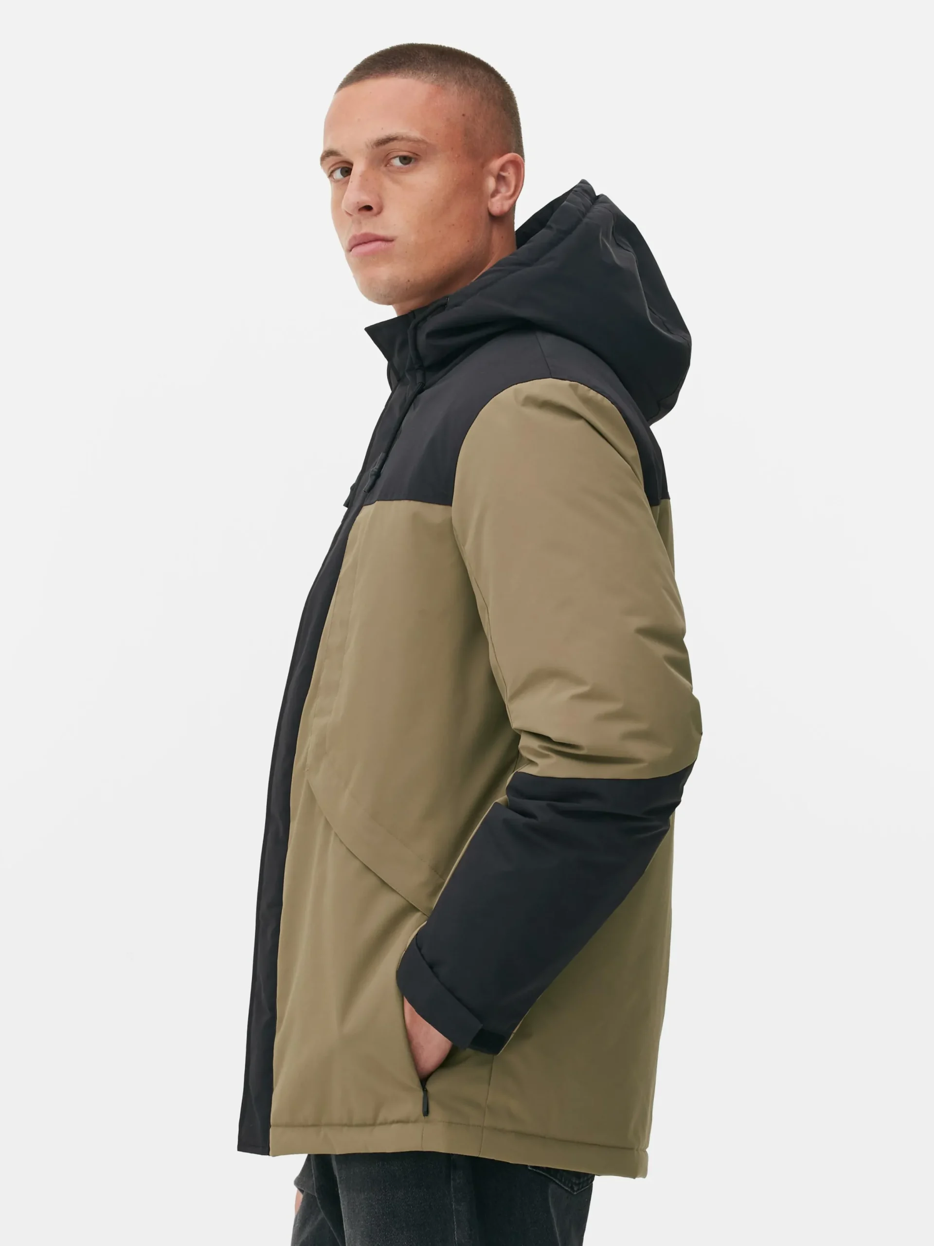 Jacken Und Mäntel|Primark Kurzer Mantel In Blockfarben Braun