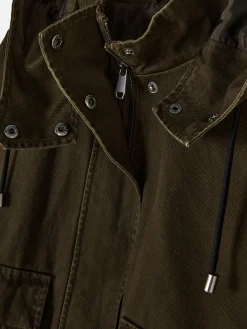 Jacken Und Mäntel|Primark Kurzer Parka Khakifarben