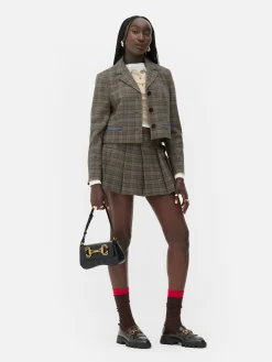 Blazer|Primark Kurzer „Rita Ora“ Blazer Mit Karomuster Multi
