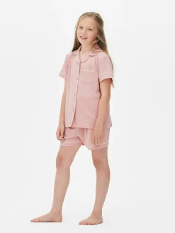 Schlafanzüge Und Nachtwäsche|Primark Kurzer Schlafanzug Mit Knopfleiste Rosa