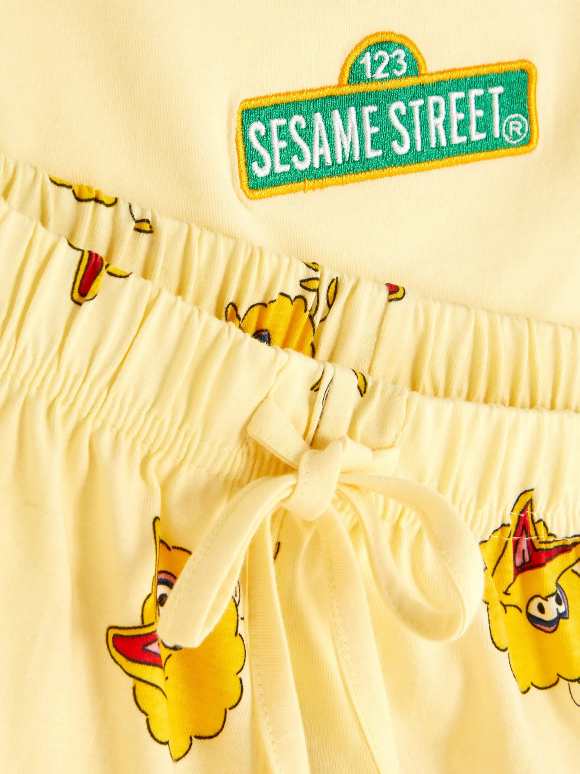 Schlafanzüge|Primark Kurzer „Sesamstraße“ Schlafanzug Gelb