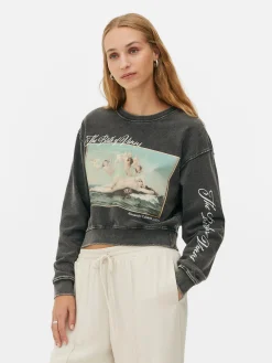 Hoodies Und Sweatshirts|Primark Kurzes „Alexandre Cabanel“ Sweatshirt Anthrazitfarben