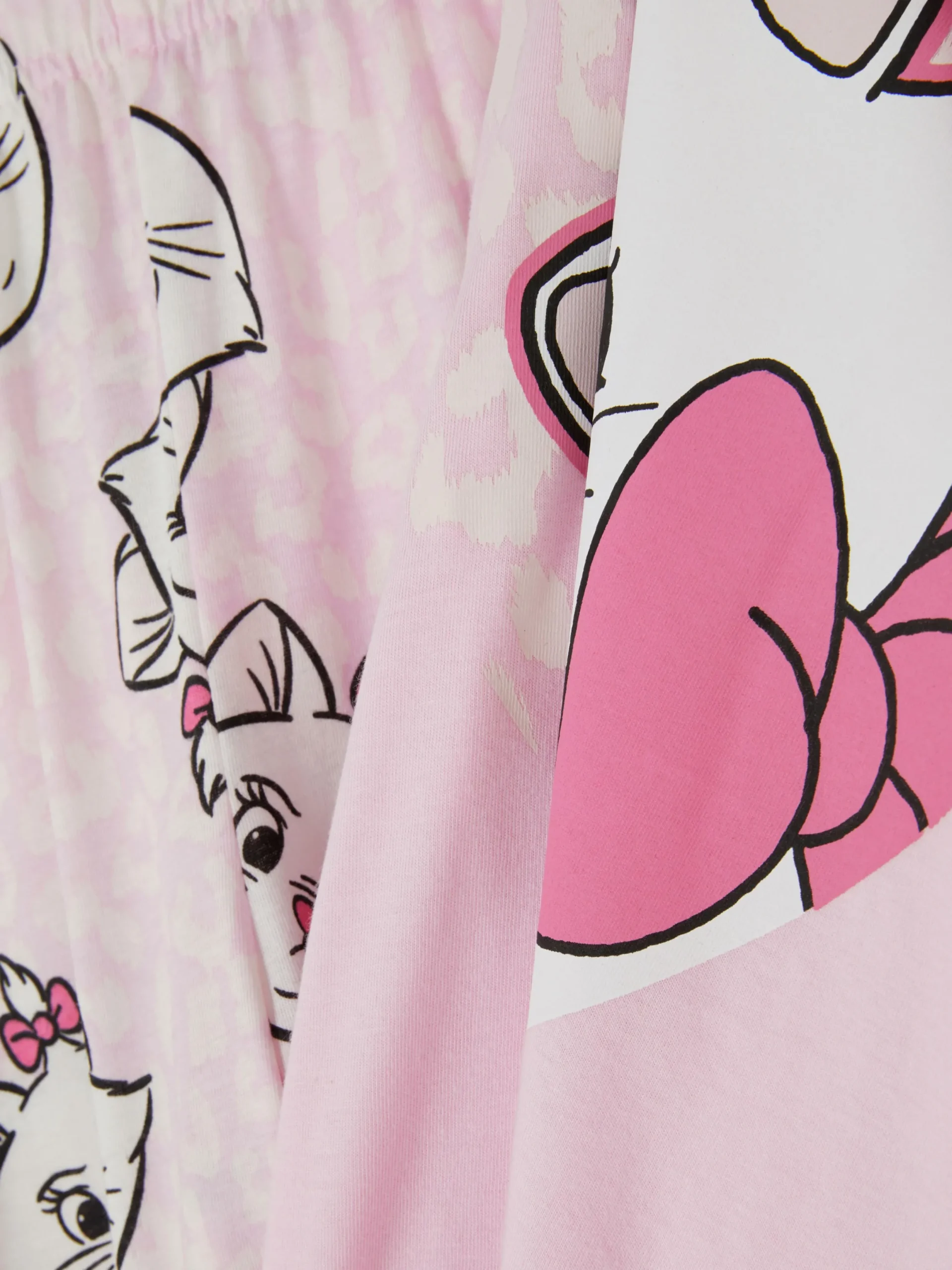 Schlafanzüge|Primark Kurzes „Disney Figuren“ Schlafanzug-Oberteil Hellrosa