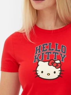 Tops Und T-Shirts|Primark Kurzes „Hello Kitty“ T-Shirt Rot