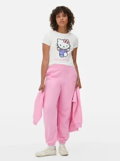 Tops Und T-Shirts|Primark Kurzes „Hello Kitty“ T-Shirt Mit Grafik Elfenbeinfarben
