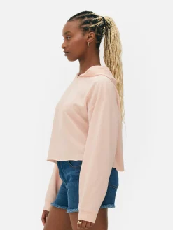 Hoodies Und Sweatshirts|Primark Kurzes Hoodie Mit Geradem Schnitt Hellrosa