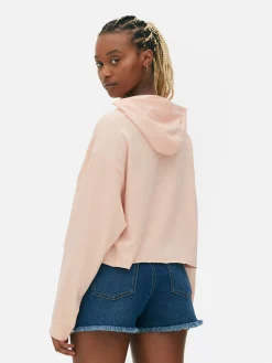 Hoodies Und Sweatshirts|Primark Kurzes Hoodie Mit Geradem Schnitt Hellrosa