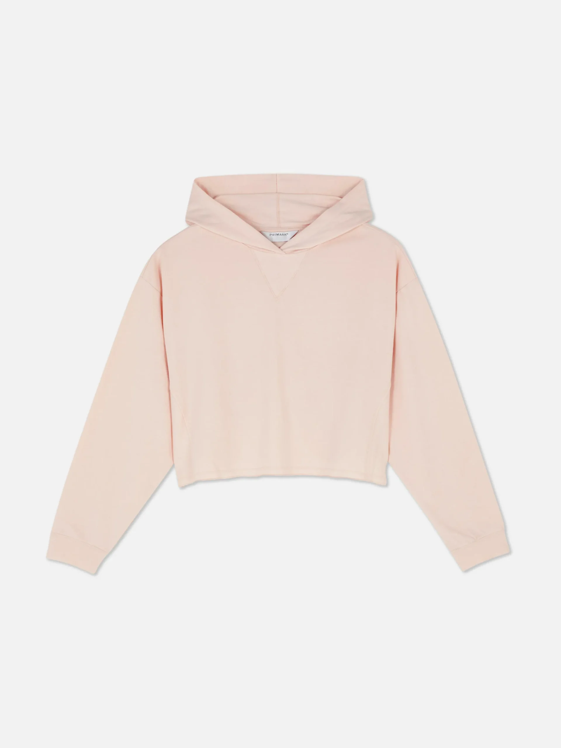 Hoodies Und Sweatshirts|Primark Kurzes Hoodie Mit Geradem Schnitt Hellrosa