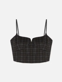 Tops Und T-Shirts|Primark Kurzes, Kariertes „Rita Ora“ Trägertop Zum Kombinieren Multi