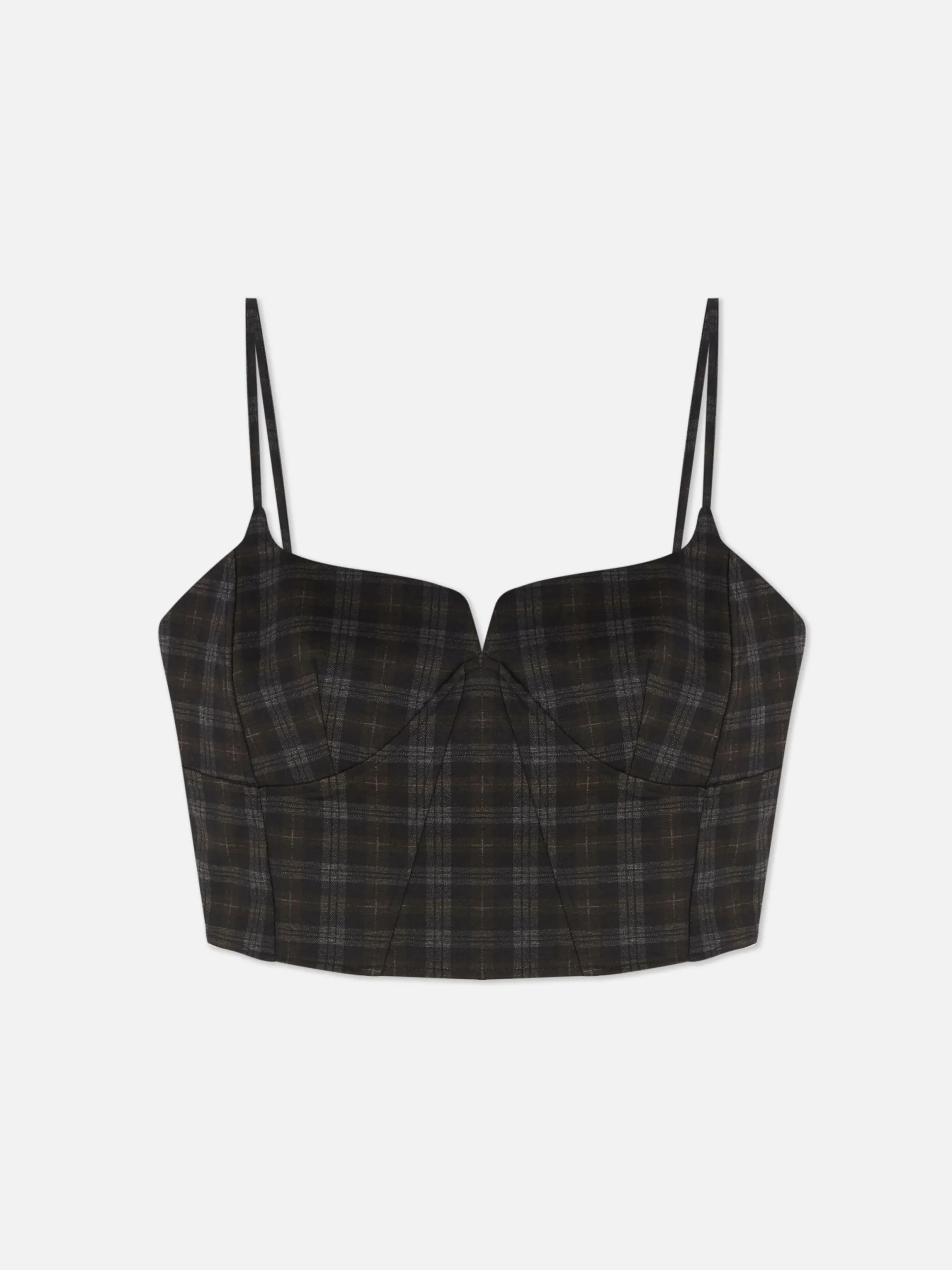 Tops Und T-Shirts|Primark Kurzes, Kariertes „Rita Ora“ Trägertop Zum Kombinieren Multi