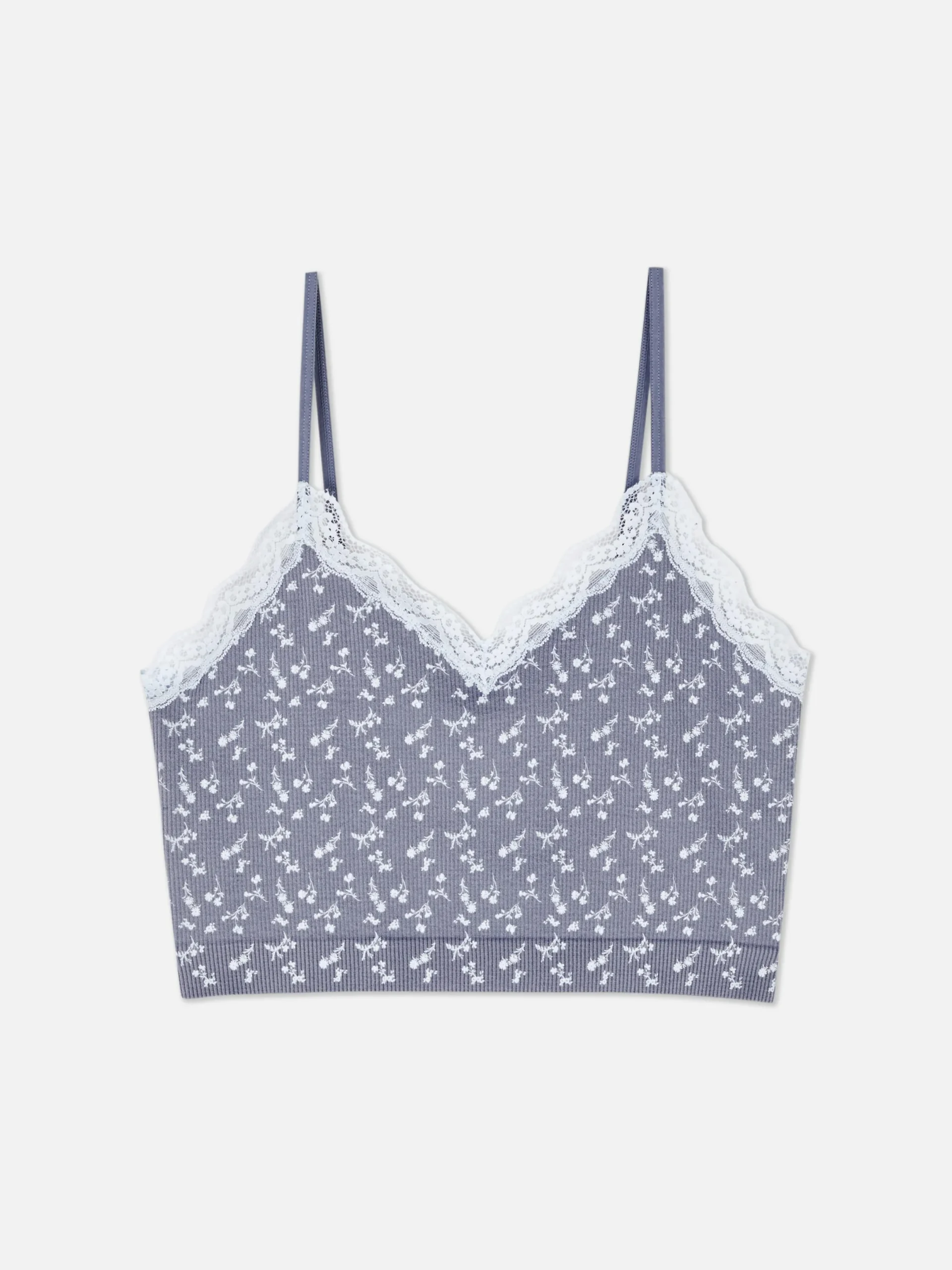 Schlafanzugoberteile|Primark Kurzes Schlafanzug-Trägertop Indigoblau