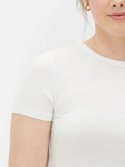 Tops Und T-Shirts|Primark Kurzes T-Shirt Weiß