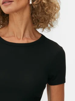 Tops Und T-Shirts|Primark Kurzes T-Shirt Schwarz