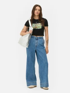 Tops Und T-Shirts|Primark Kurzes T-Shirt Von Gustav Klimt Schwarz