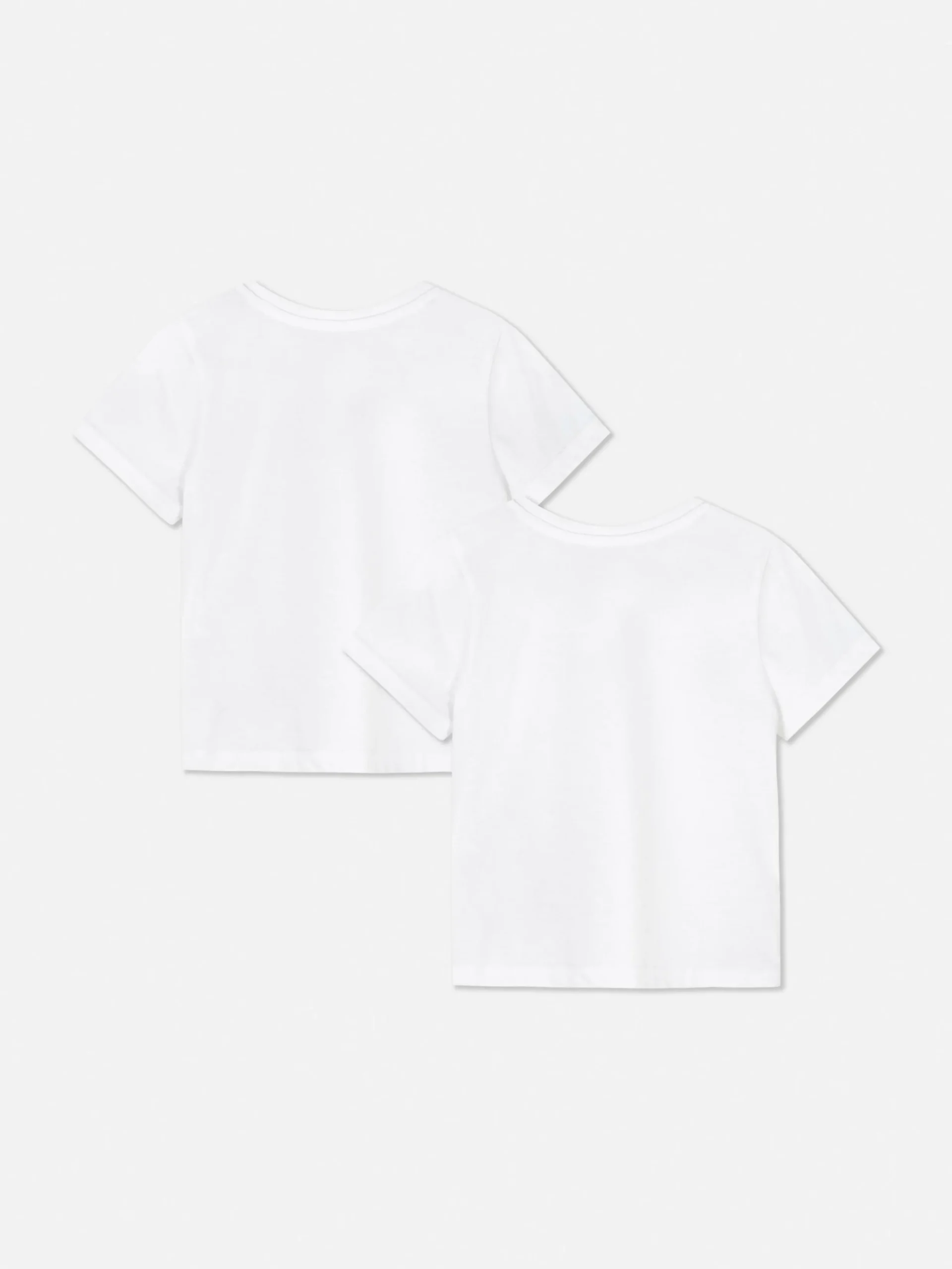 Tops Und T-Shirts|Primark Kurzärmelige T-Shirts, 2er-Pack Weiß