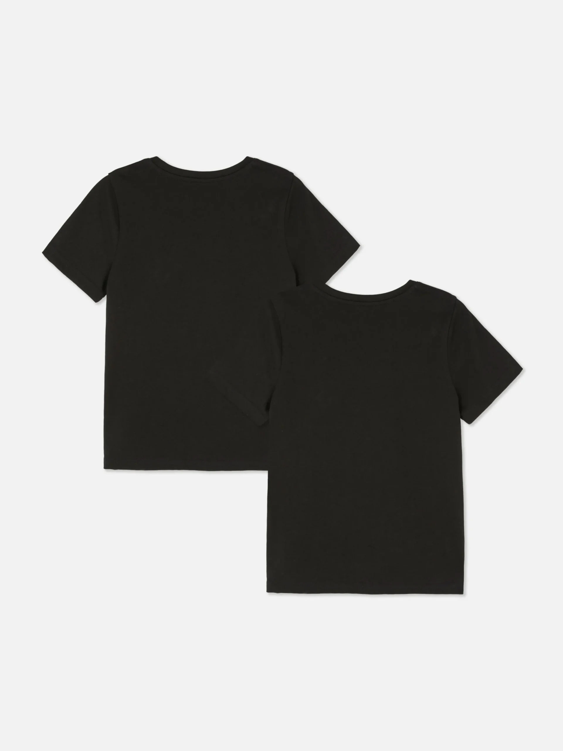 Tops Und T-Shirts|Primark Kurzärmelige T-Shirts, 2er-Pack Schwarz