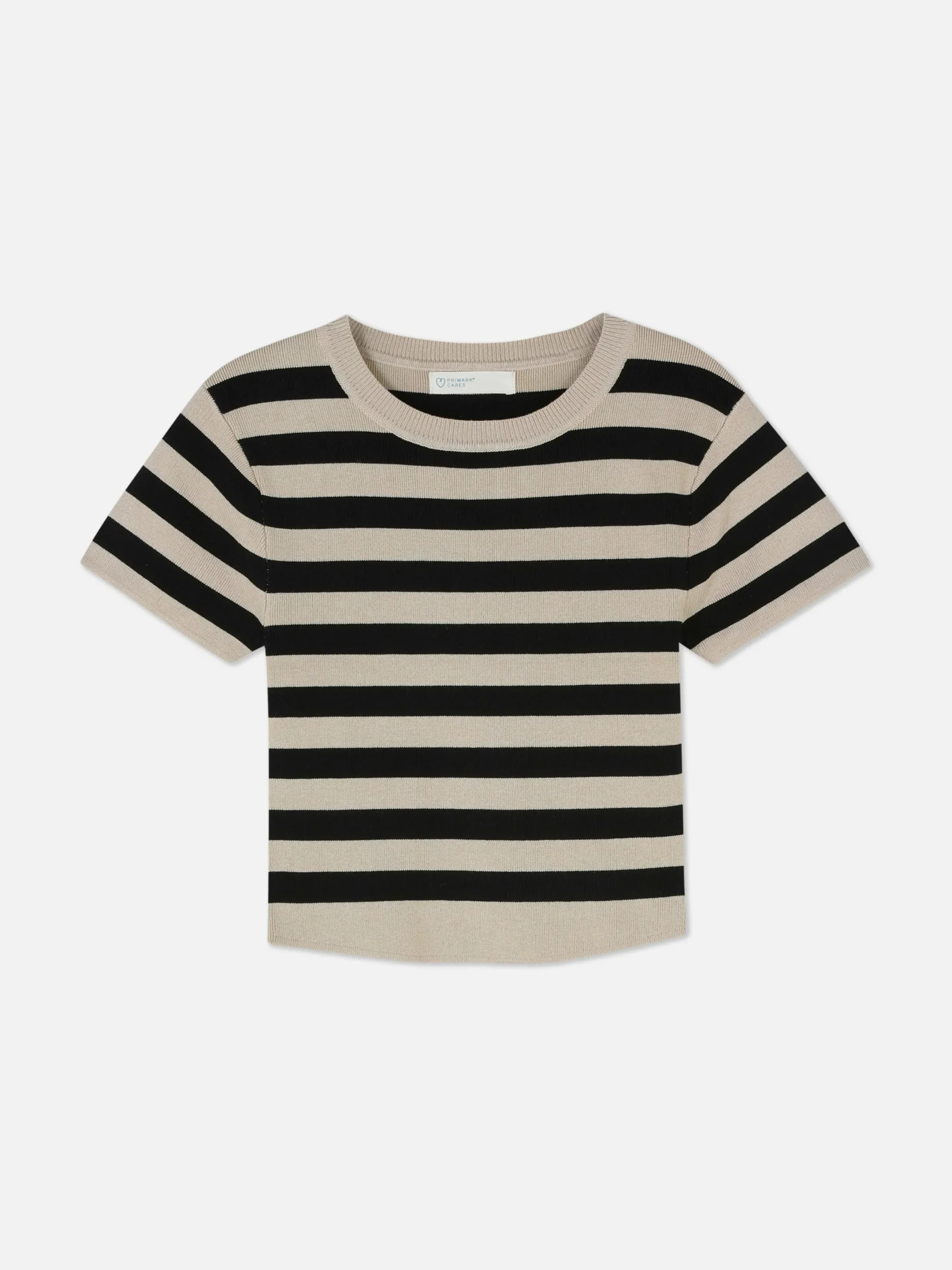Pullover Und Cardigans|Primark Kurzärmeliger, Bauchfreier Pullover Naturfarben