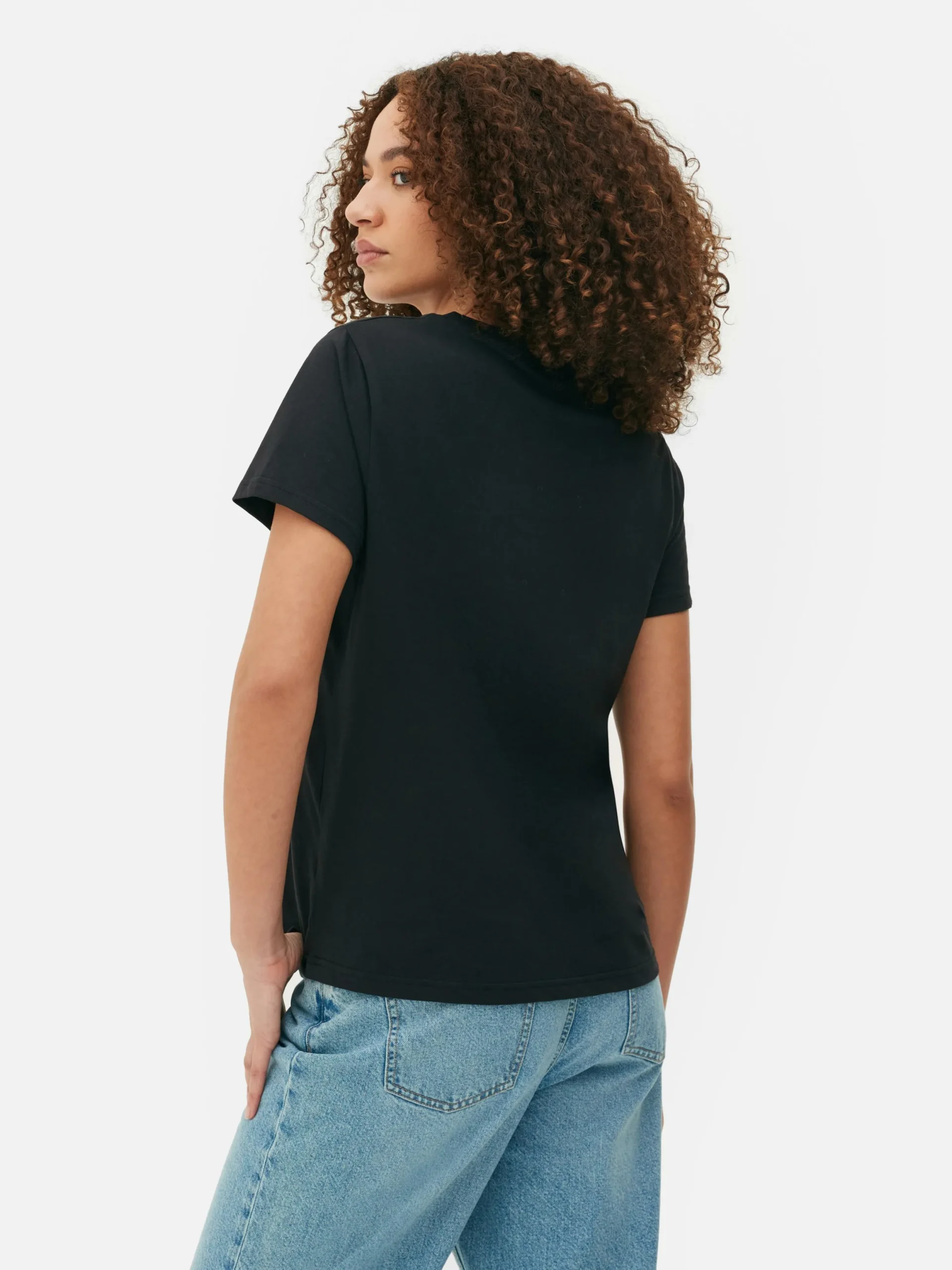 Tops Und T-Shirts|Primark Kurzärmeliges „Claude Monet“ T-Shirt Schwarz