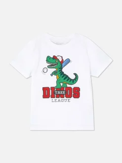 Tops Und T-Shirts|Primark Kurzärmeliges Grafik-T-Shirt Weiß