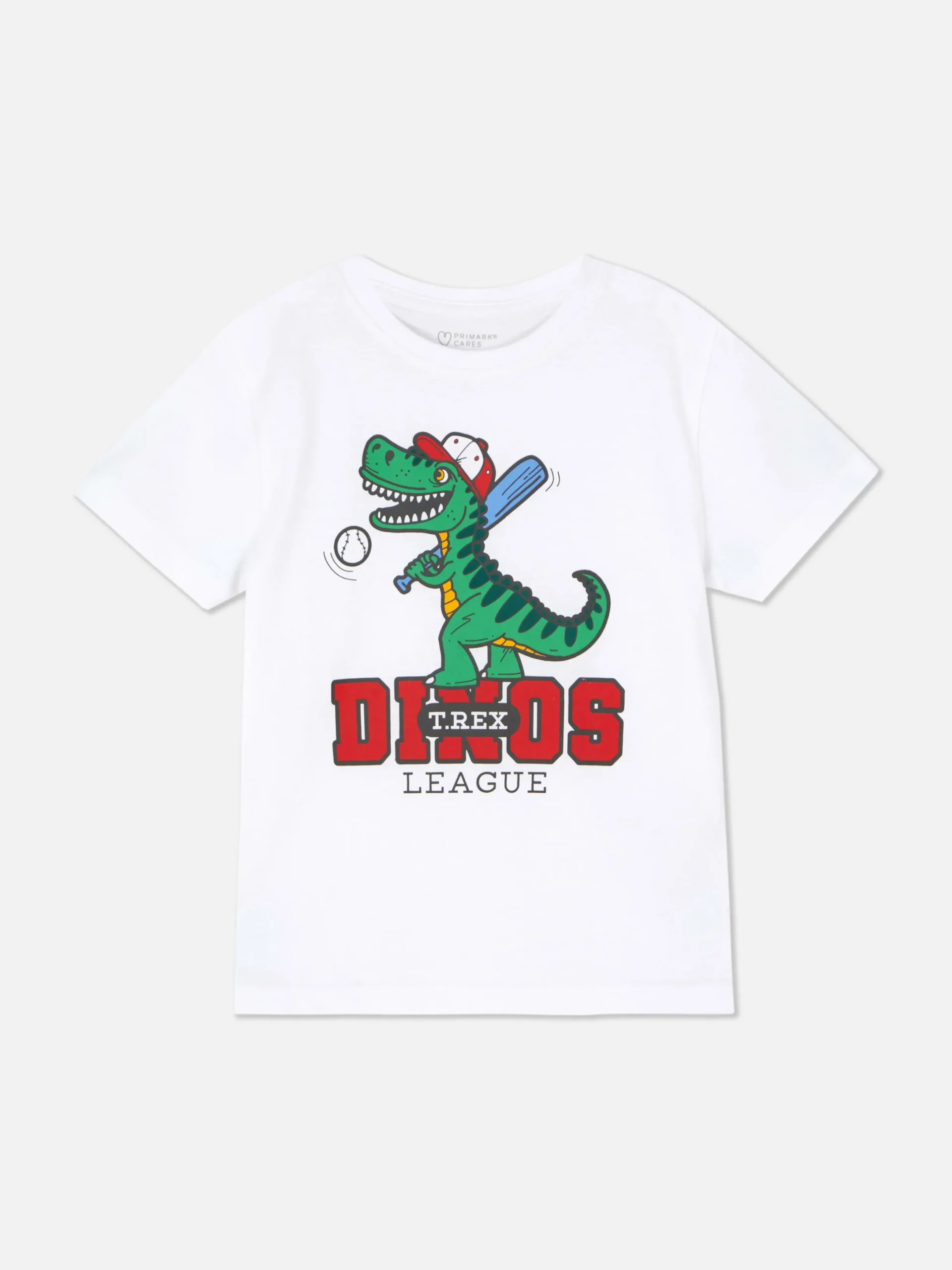 Tops Und T-Shirts|Primark Kurzärmeliges Grafik-T-Shirt Weiß