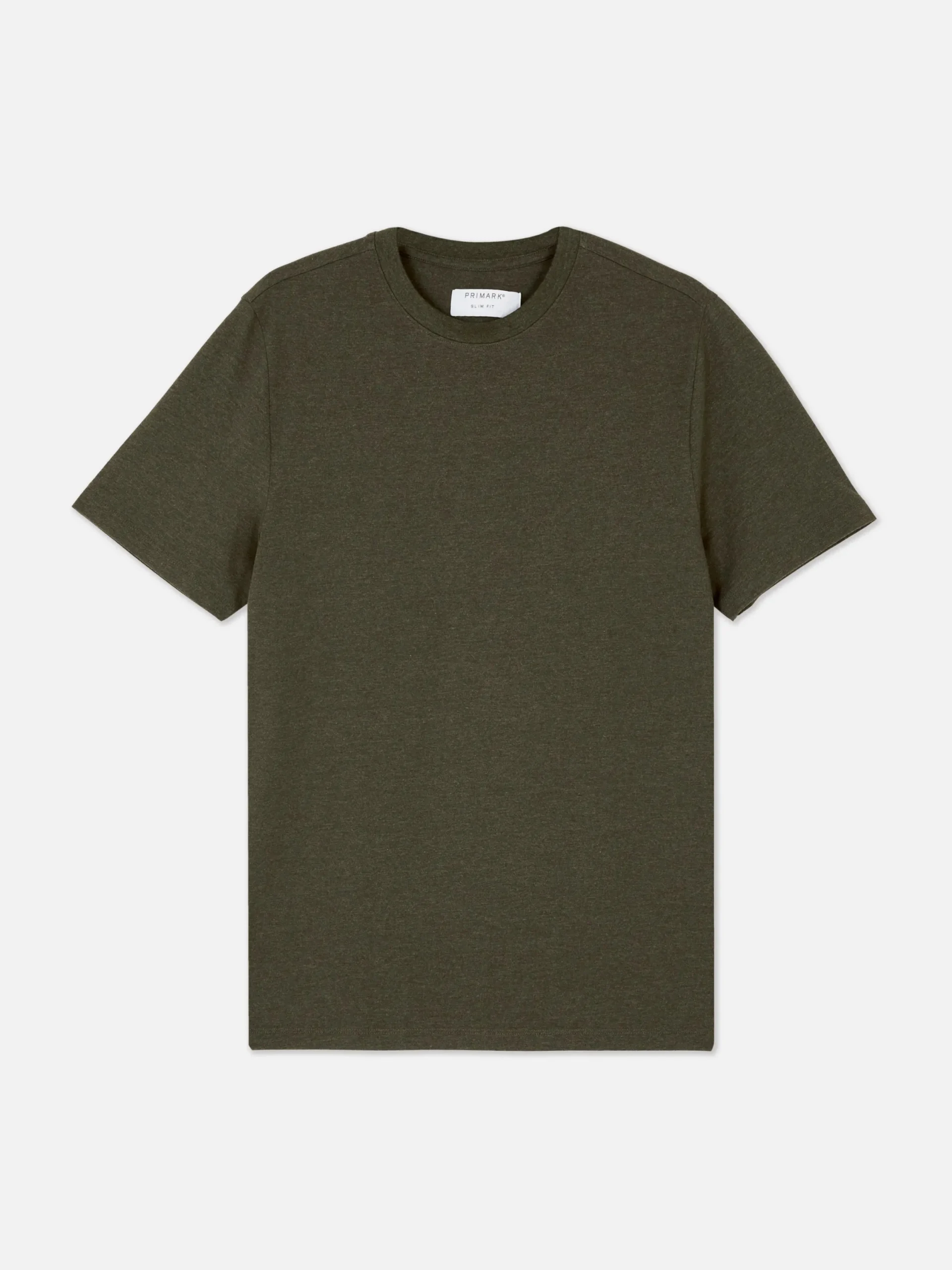 Tops Und T-Shirts|Primark Kurzärmeliges Slim-Fit-T-Shirt Grün