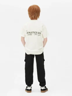 Tops Und T-Shirts|Primark Kurzärmeliges Sport-T-Shirt Mit Grafik Weiß
