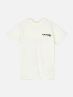 Tops Und T-Shirts|Primark Kurzärmeliges Sport-T-Shirt Mit Grafik Weiß