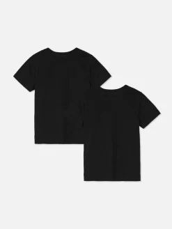 Tops Und T-Shirts|Primark Kurzärmeliges T-Shirt, 2er-Pack Schwarz
